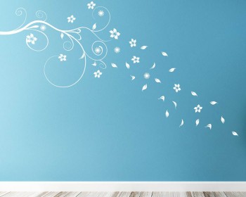 Beautiful Vines with Leaves Vinyl Decals Modern Wall Art